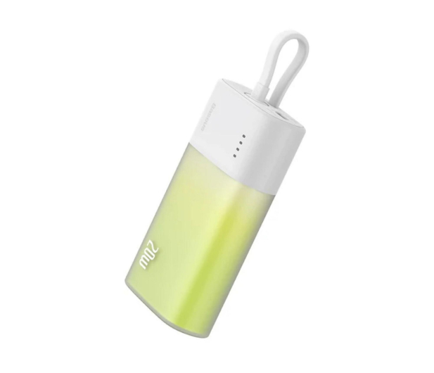 Baseus Powerbank Popsicle 5200mAh 20W z kablem biało-zielony - 1502076 - zdjęcie 4